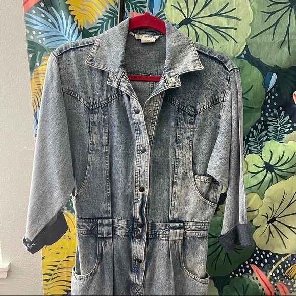 SOLD 🎈Vintage Denim Jumpsuit - Picture 2 of 7